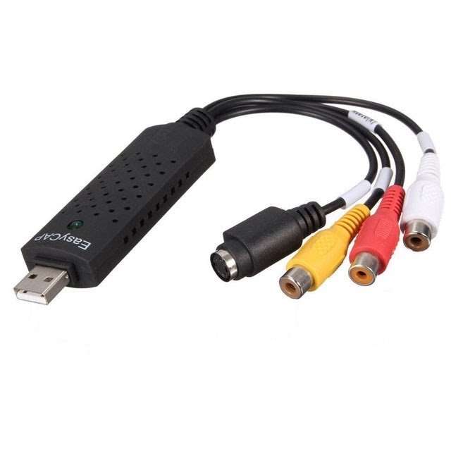 Cáp chuyển tín hiệu Easier CAP CAPTURE:USB ra 3AV audio(R),audio(L)+CVBS + S-Video - Hàng nhập khẩu