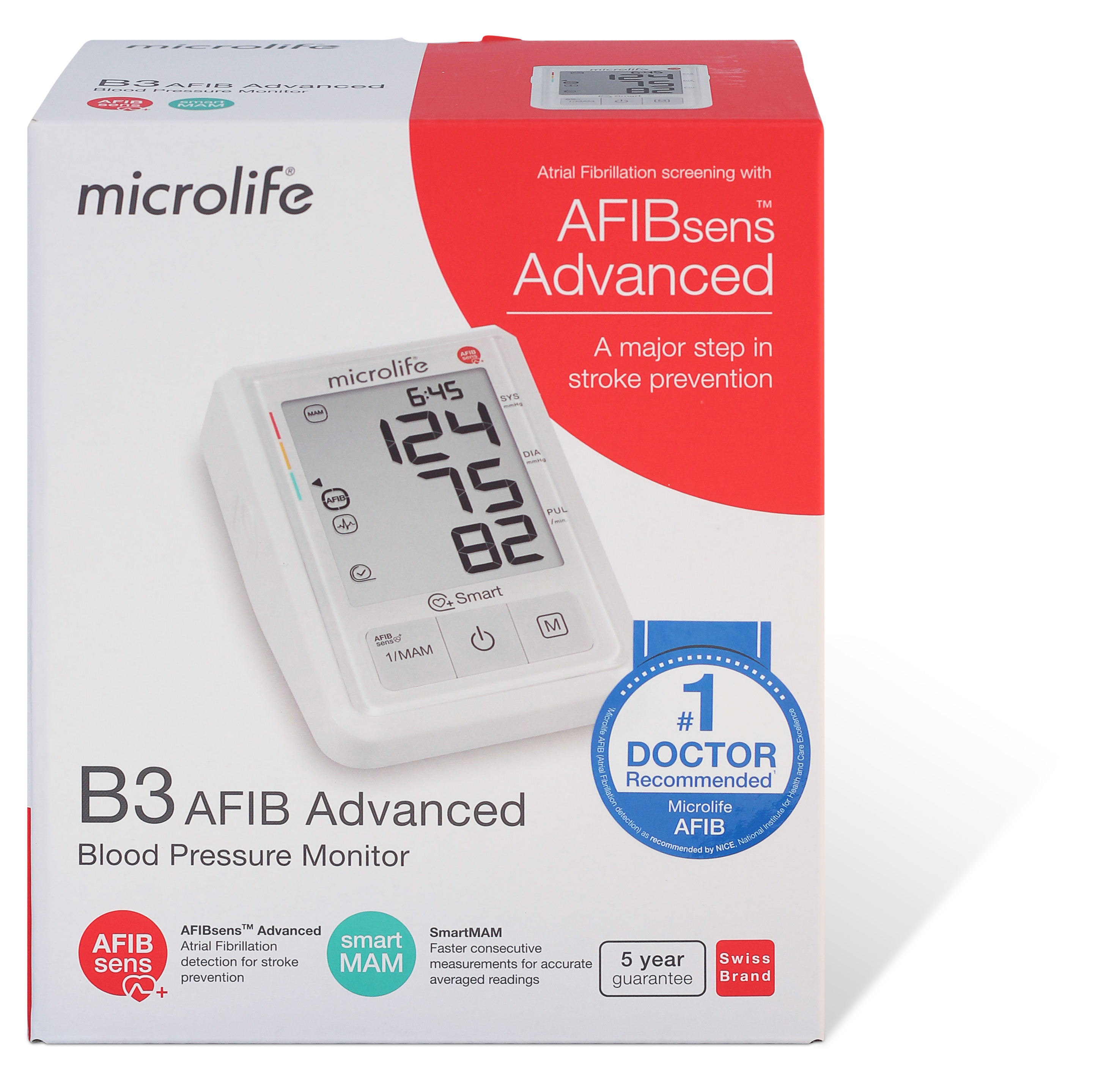 Máy đo huyết áp bắp tay Microlife B3 Afib Advanced