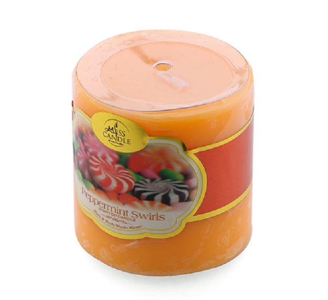 Nến thơm trụ tròn D5H5 Miss Candle FTRAMART MIC4565