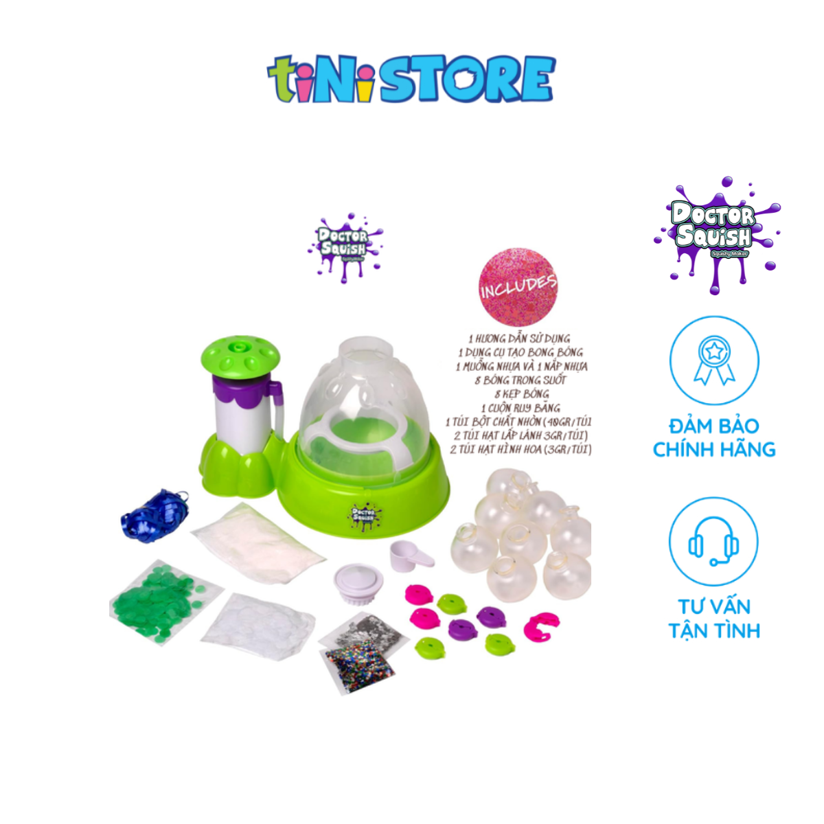 Bộ Đồ Chơi Tạo Bong Bóng Squishy Doctor Squish 38038R