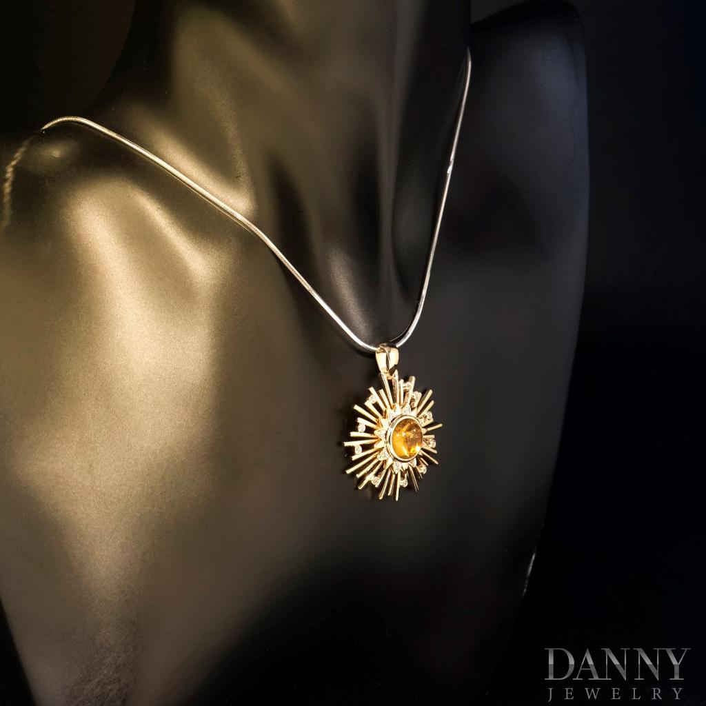 Bộ Sưu Tập Ánh Dương Danny Jewelry Bạc 925 Xi Vàng 18k (Nhẫn + Mặt Dây + Bông Tai)