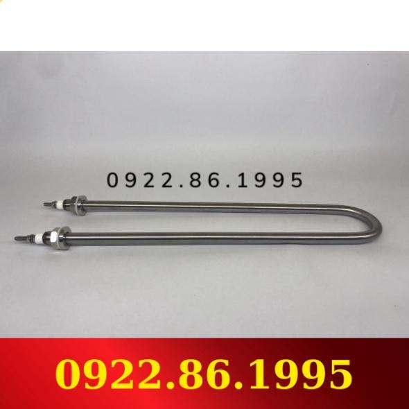 Thanh nhiệt đun nước Điện trở đun nước Inox chữ U đơn công suât 500W, 700W, 800W, 1KW, 1,5KW, 2KW chiều dài 20cm h