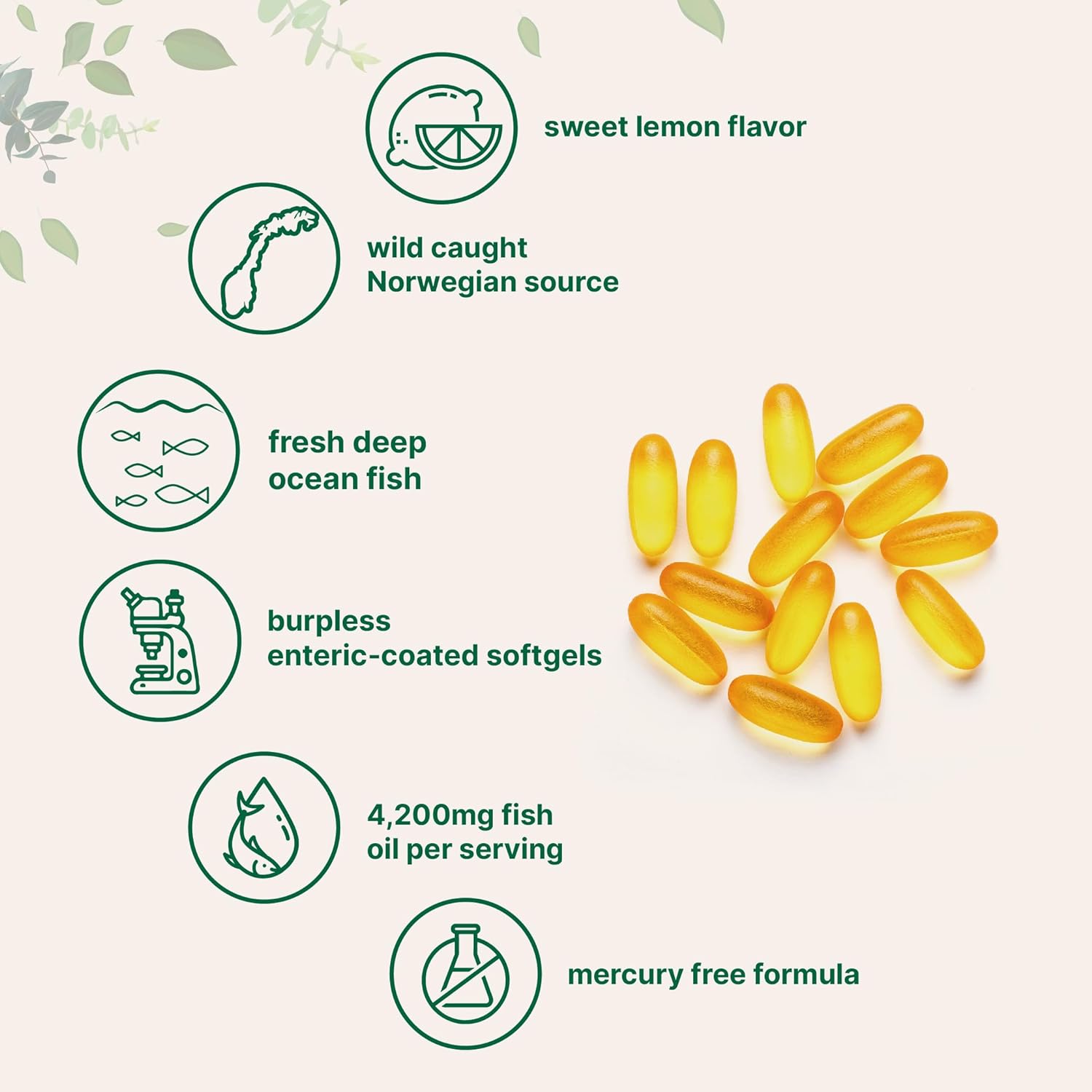 Viên Uống Dầu Cá Hàm Lượng Cao (240 - 300 viên) Micro Ingredients Omega 3 Fish Oil