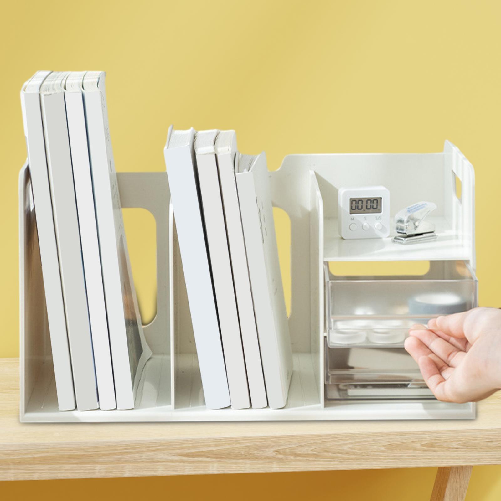Kids Bookcase Book Shelf Portable Desktop Bookshelf for Pencil Ruler Pencils