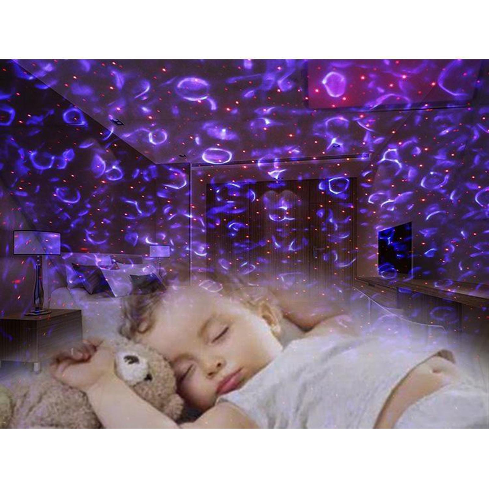 Galaxy Projector LED Music Starry Night Light Star Sky Projection Lamp Black
