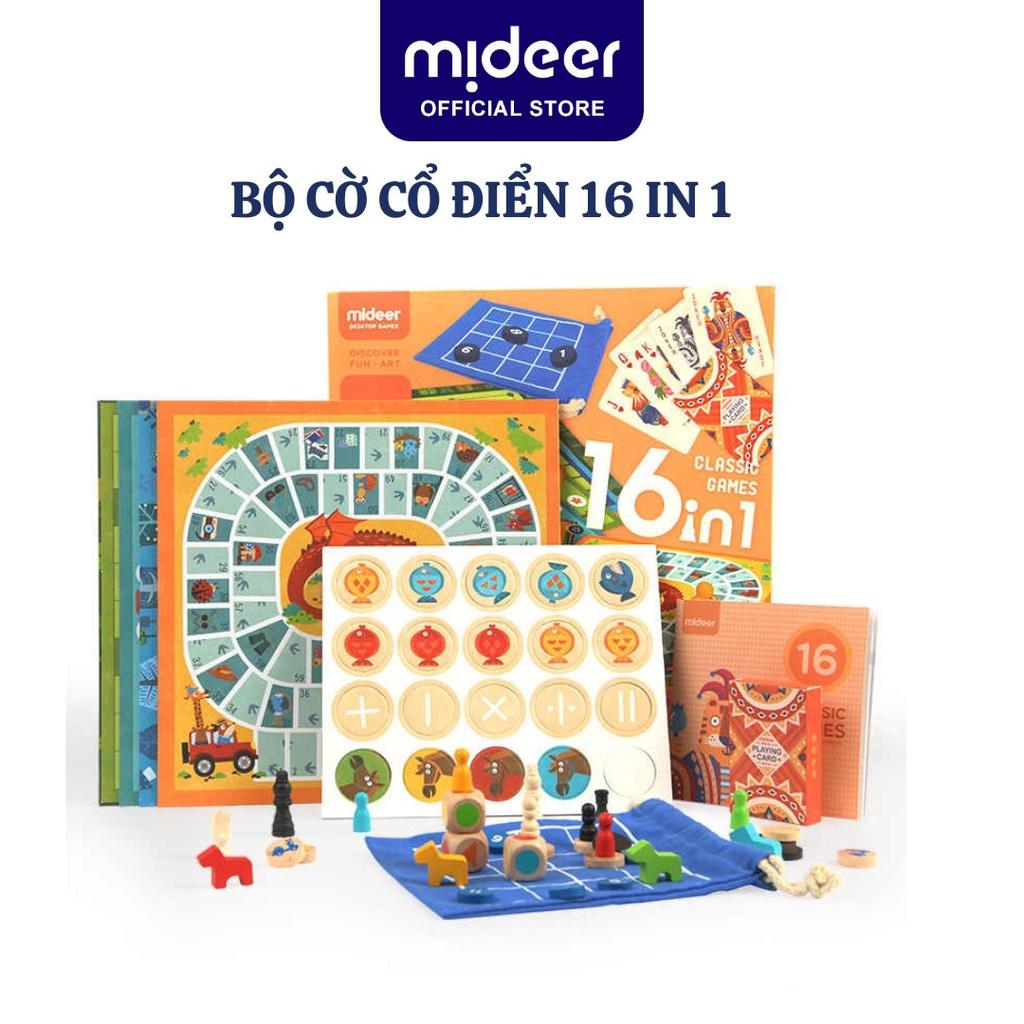 Board Game Mideer Classic Games 32 In 1 đồ chơi trí tuệ cho bé Cờ vua, cờ tướng, cờ vây cho bé