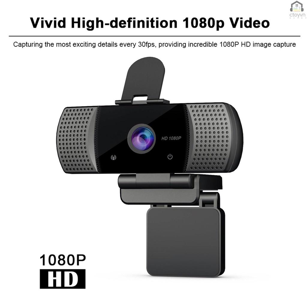 Webcam USB 2.0 toàn diện HD 1080P kèm mic dùng cho laptop