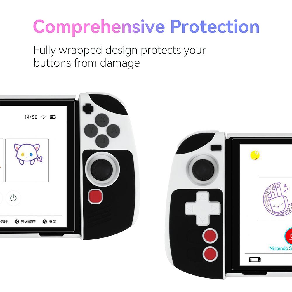 Vỏ bảo vệ cổ điển Tương thích với Nintendo Switch Vỏ mỏng OLED/Switch giảm xóc và chống trầy xước Màu sắc: trắng