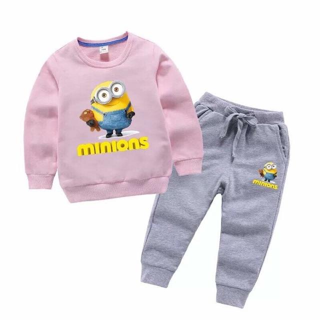 Bộ đồ thu đông in hình Minion cho bé Bo051