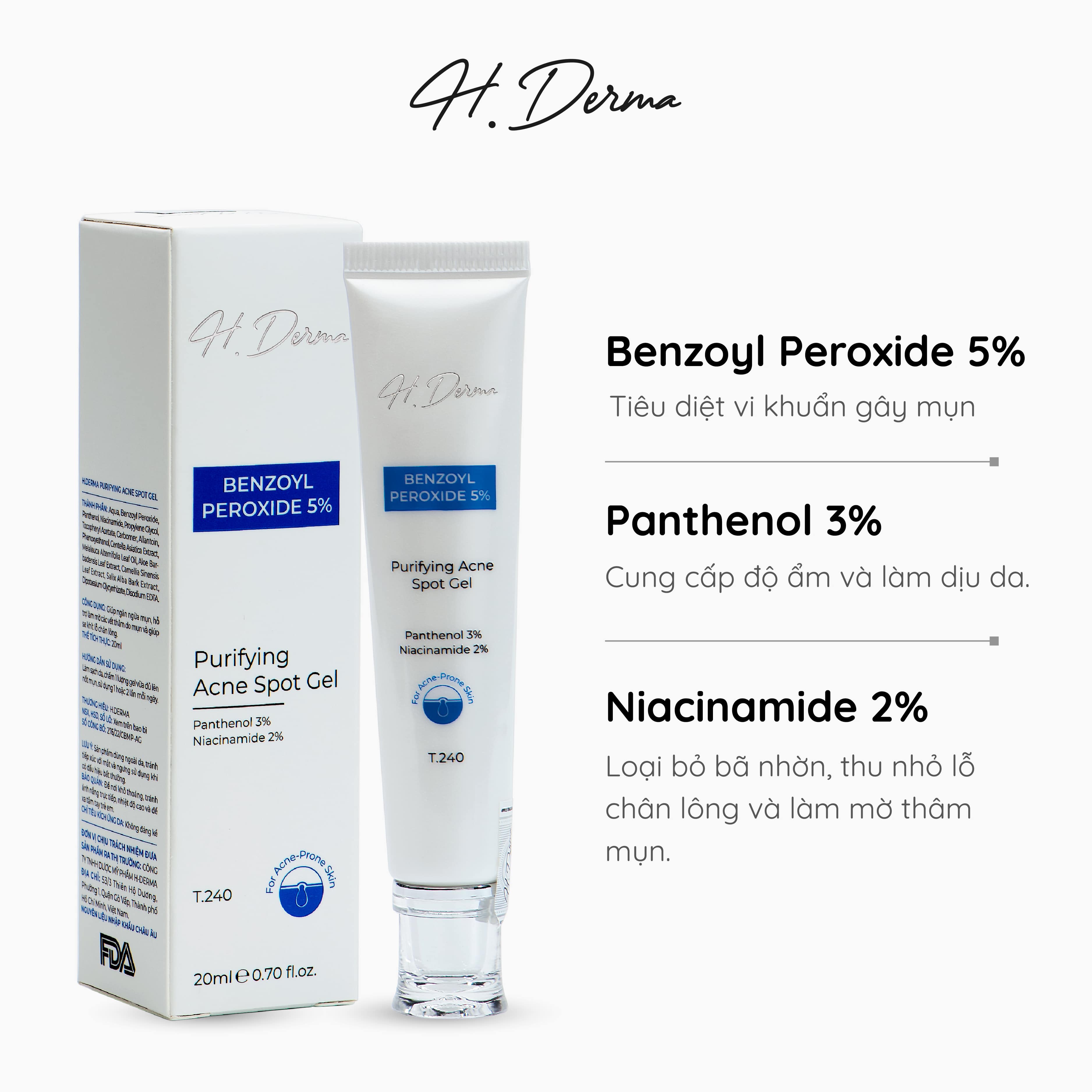 Chấm mụn T.240 H.Derma Purifying Acne Spot