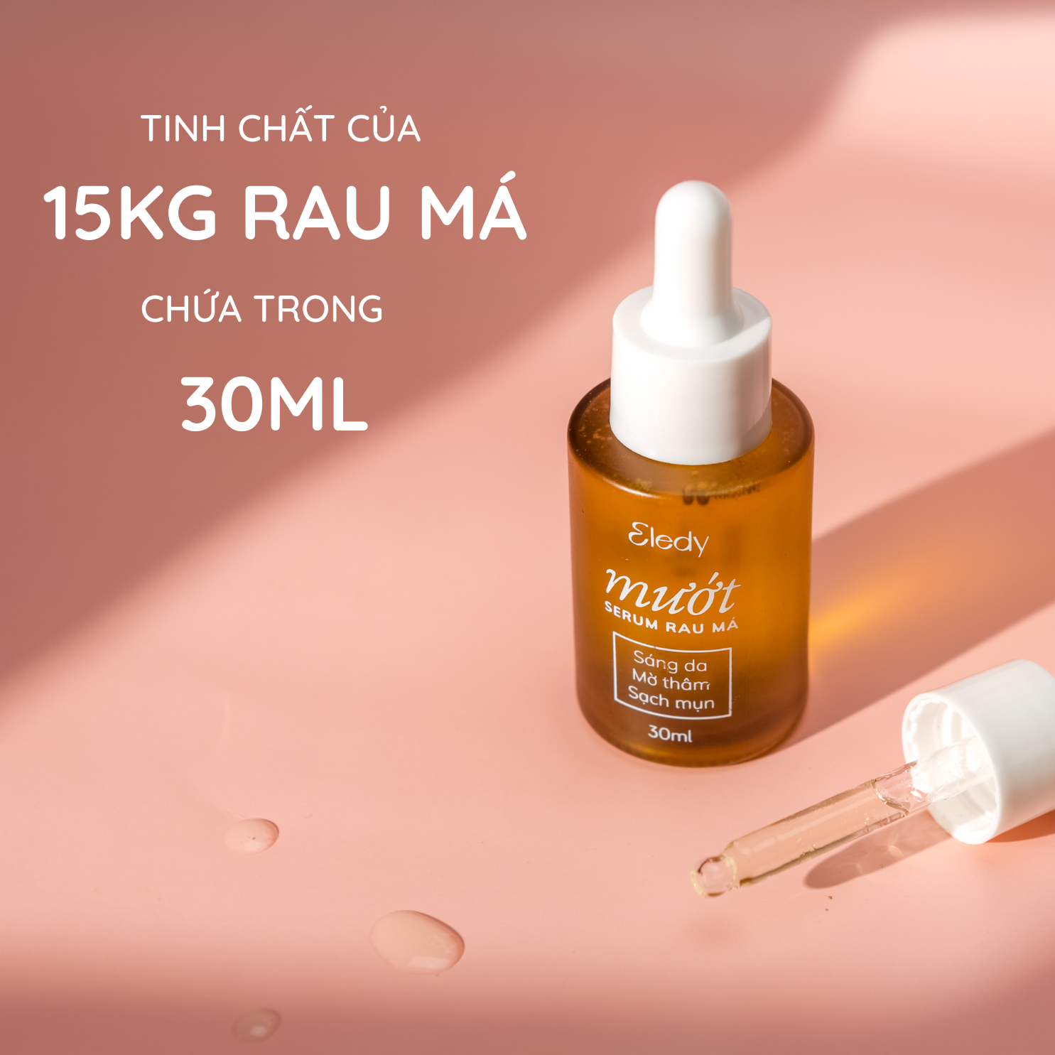 Serum rau má ELEDY 30ml giảm mụn, sáng da mờ thâm, ngăn ngừa sẹo lõm