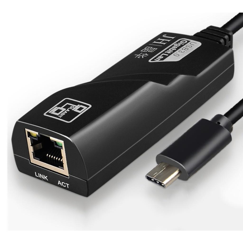 Cáp USB Type c ra Gigabit Ethernet 1000Mbps cho Laptop, Táo - Jinghua z313 - Hồ Phạm