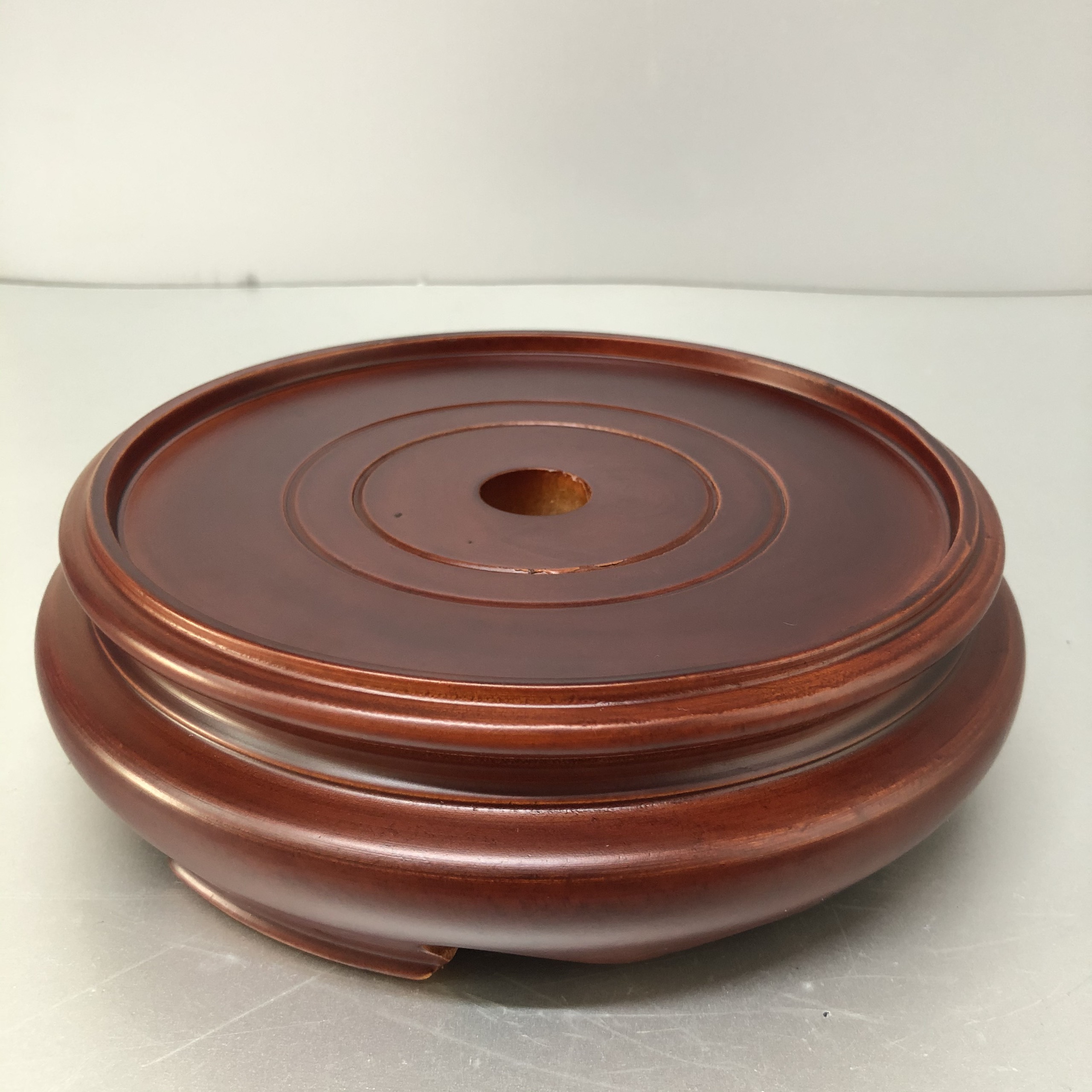 Đế bát nhang gỗ gụ lào - BH19