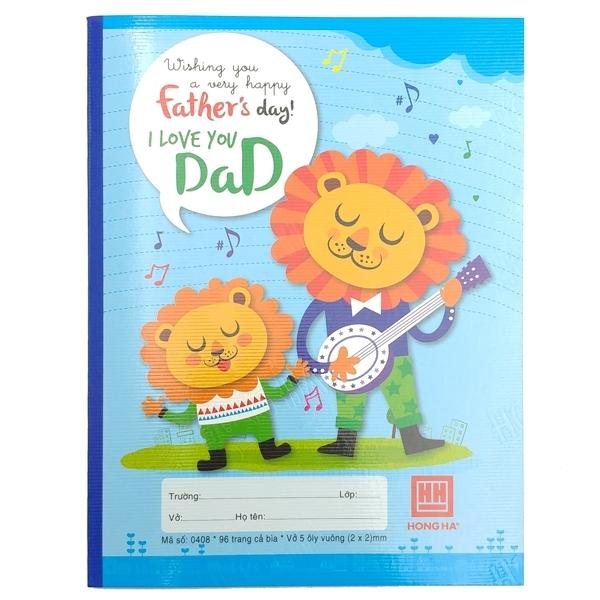 Vở Học Sinh Family - 5 Ô Ly 96 Trang ĐL 70g/m2 - Hồng Hà 0374