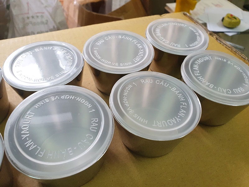 Bộ 10 Khuôn Làm Bánh Inox 304 Có Nắp Làm Bánh Flan , Rau Câu , Cupcake, Làm Đá Không Gỉ