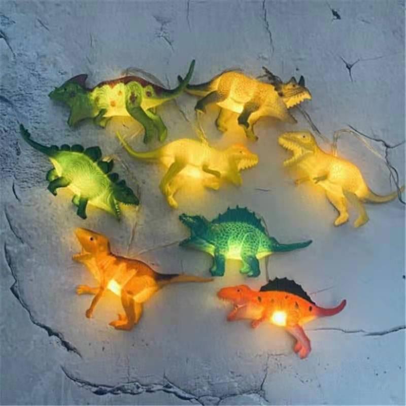 Dây Đèn Led Hình Khủng Long 3m 20 Bóng Chạy Bằng Pin Trang Trí Phòng Trẻ Em / Người Lớn