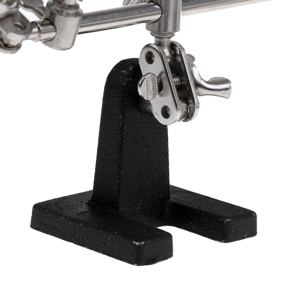 2.5X Magnifying Glass Helping Hand Magnifier Alligator Clamp Soldering Stand