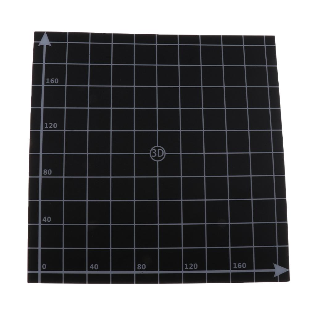 2Pcs 3D Printer Bed Build Surface Heated Bed Plate Sheet Square 220x220mm