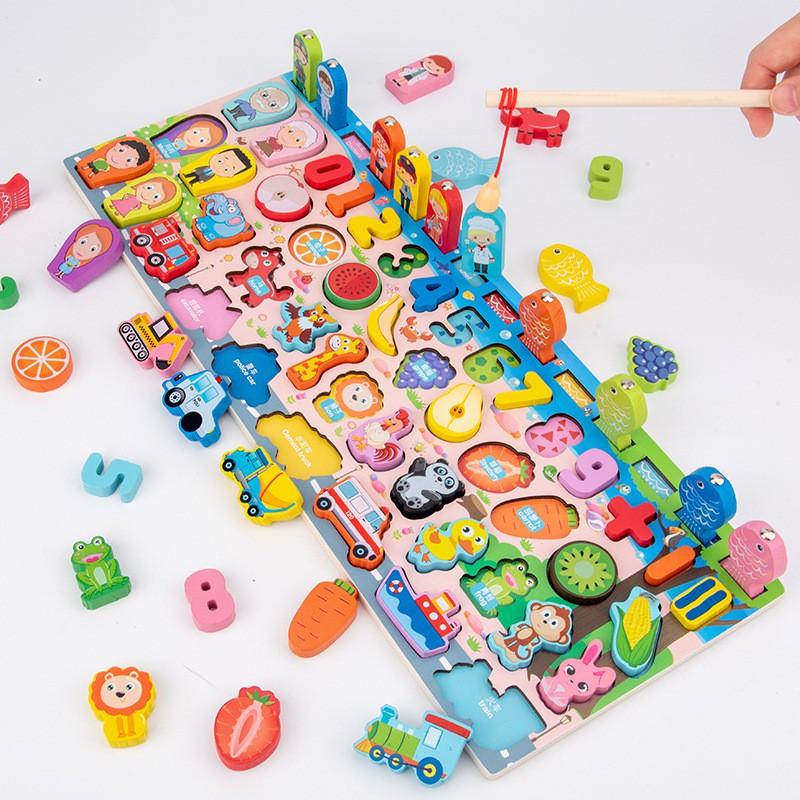 Bộ đồ chơi câu cá trí tuệ 63 chi tiết cho bé, đồ chơi phát triển trí thông minh giúp bé vừa học vừa chơi hiệu quả