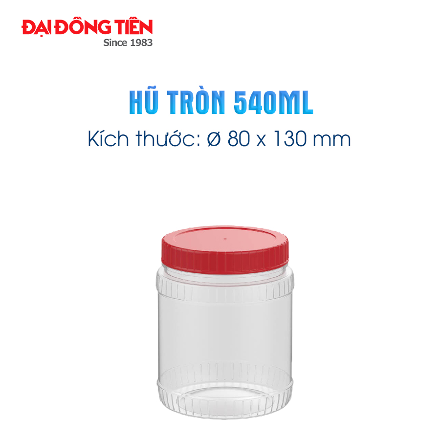 Combo 10 Hũ Nhựa Tròn L1712 - 540ml