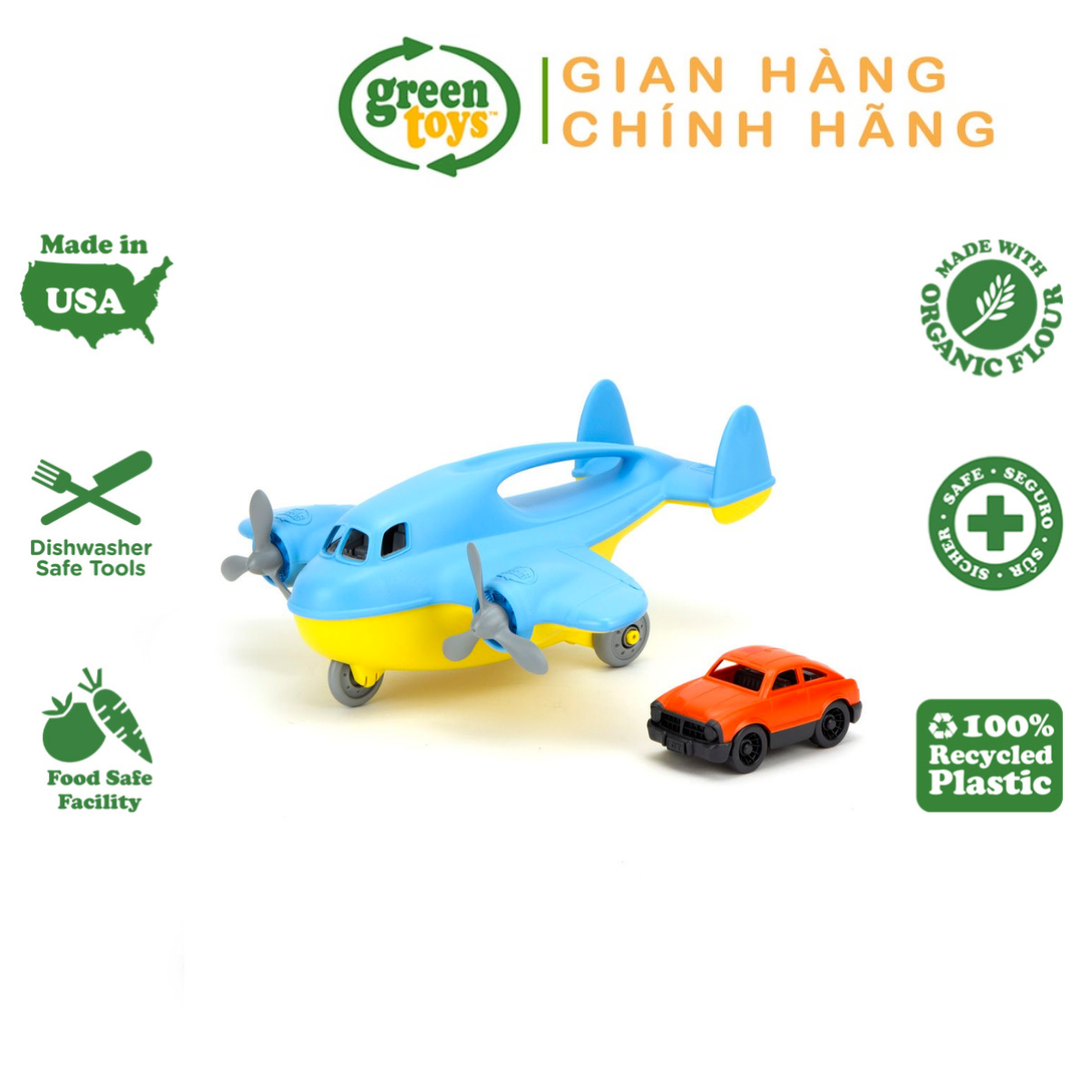 Đồ Chơi Máy Bay Vận Tải Green Toys Cho Bé Từ 3 Tuổi