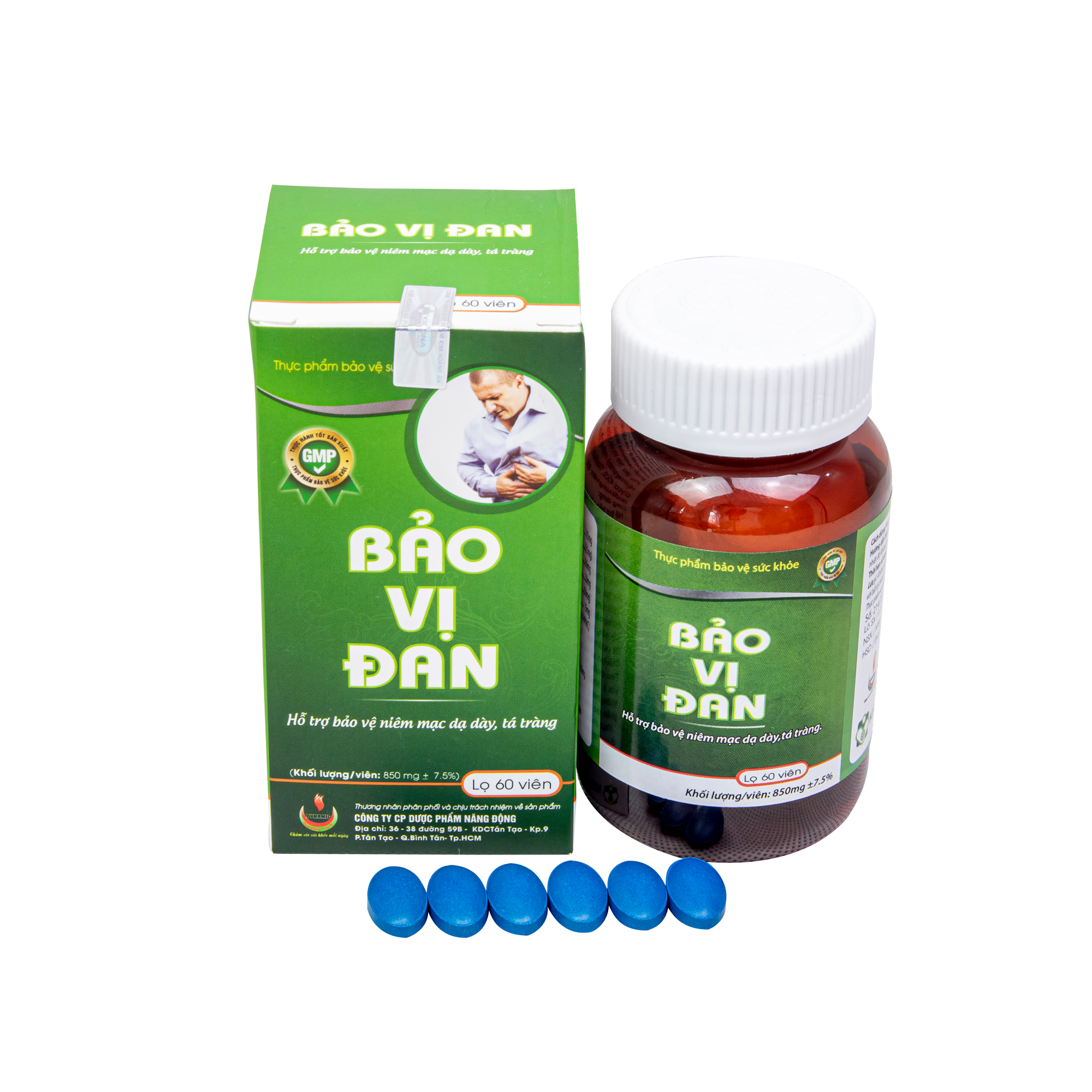 Bảo Vị Đan - Năng Động - Giảm Ợ Hơi, Ợ Chua, Ức chế vi khuẩn HP