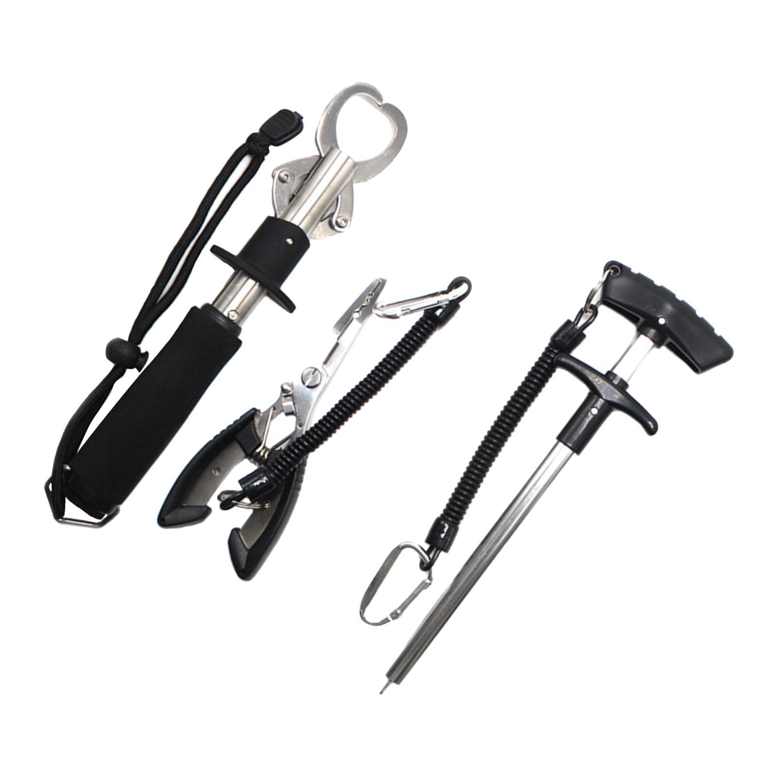 3x Fishing Pliers Set Portable for Freshwater Saltwater Tool Set Lip Gripper