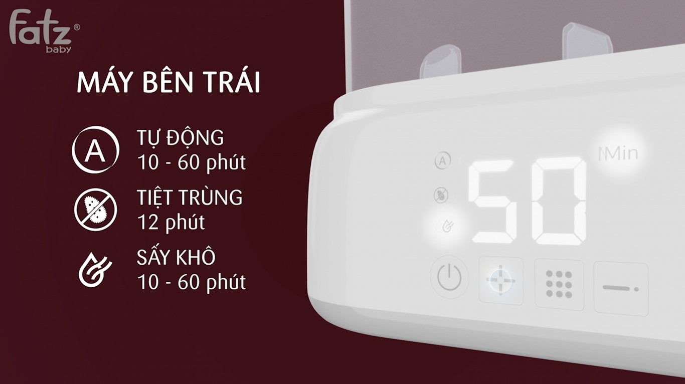 Máy đa năng điện tử Fatzbaby tiệt trùng sấy khô hâm sữa đun nước Multimax 2 FB9013SL