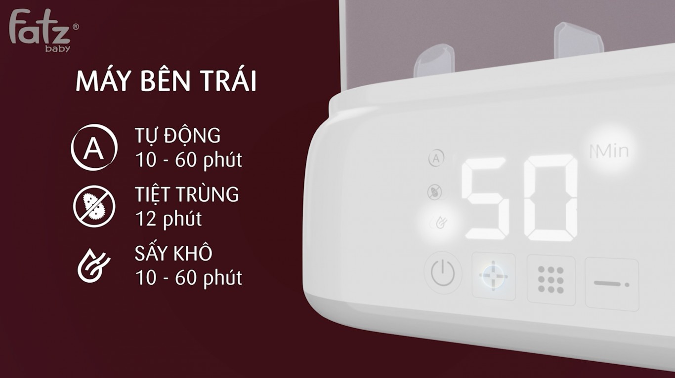 Máy đa năng điện tử (ALL-IN-ONE) Fatzbaby tiệt trùng sấy khô hâm sữa đun nước Multimax 2 FB9013SL