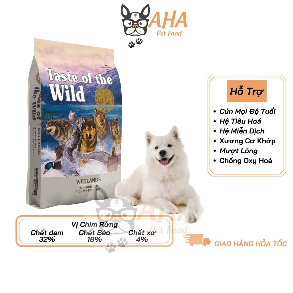 Thức Ăn Cho Chó Samoyed Taste Of The Wild Bao 500g Lông Bóng Mượt - Wetlands Thịt Chim Rừng, Trái Cây Rau Củ Quả