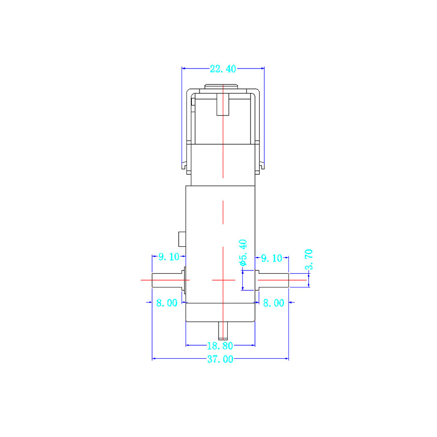 Bộ 2 Động Cơ Giảm Tốc Chống Nhiễu DC 3V-6V Dẫn Động Trực Tiếp