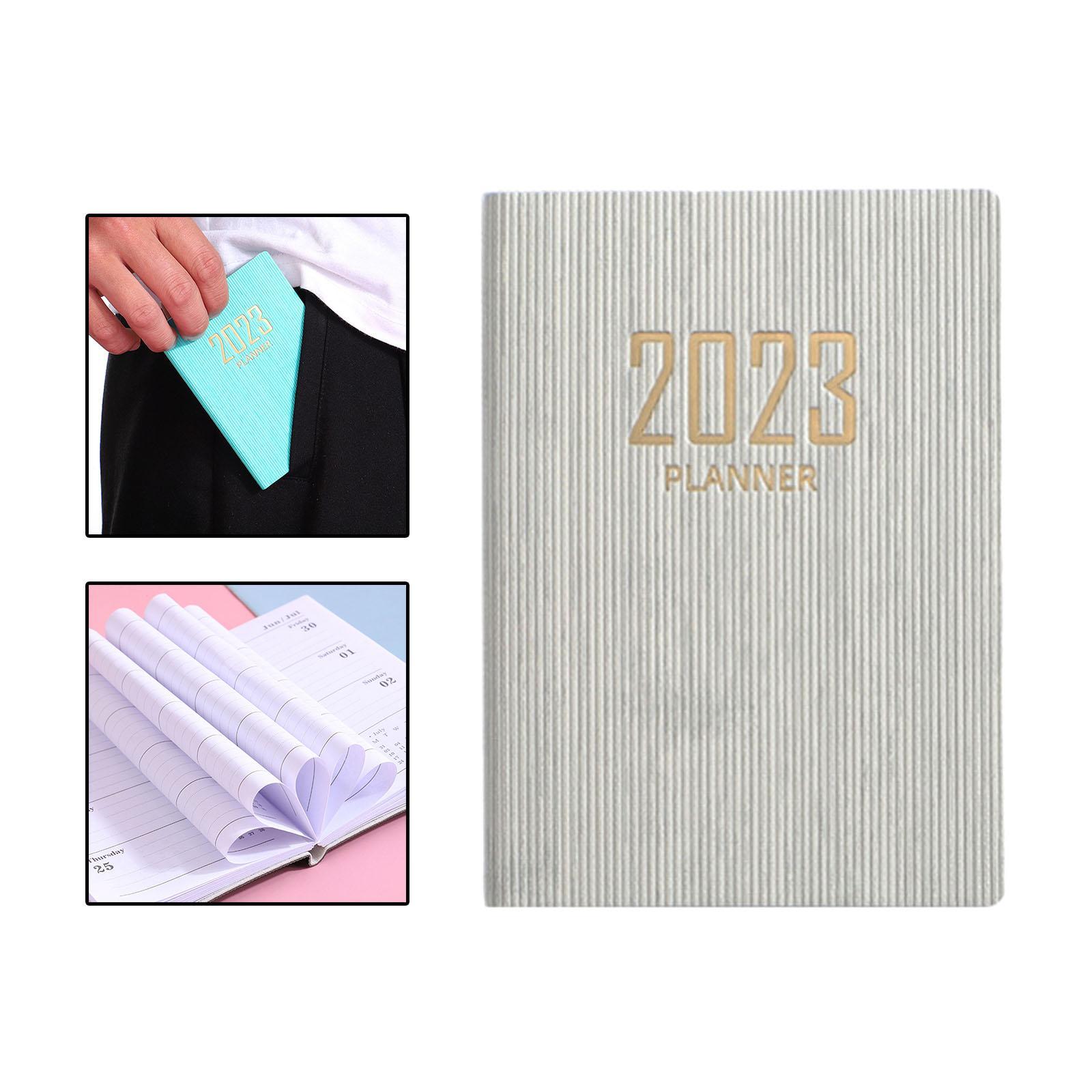 2Pcs Monthly Planner 2023 Journal A7 Notebook Planner Notepads