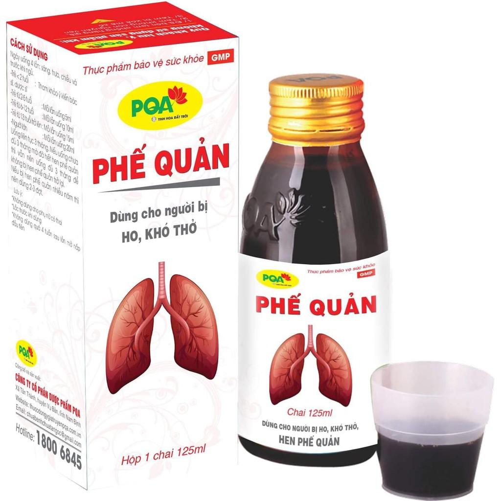 Siro Phế Quản PQA Thành Phần Từ Thiên Nhiên Giúp Bổ Phế, Ho Hộp 125ml