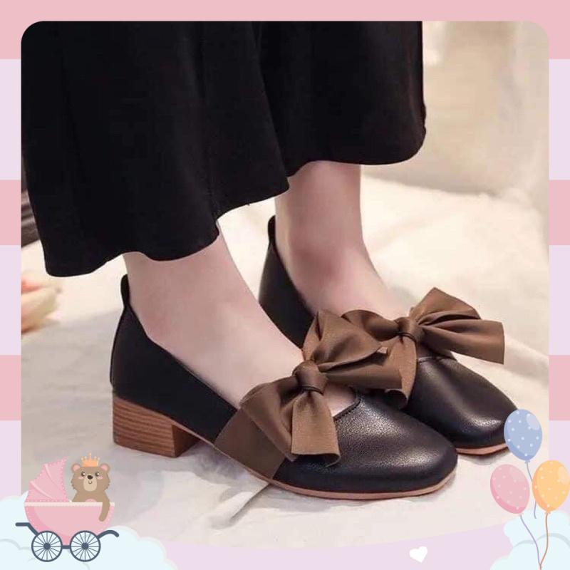 [HÀNG SẴN] Giày búp bê chất PU cao 3-5cm ️