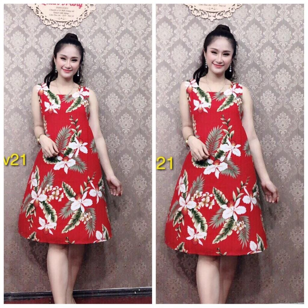 váy bầu, đầm bầu lanh chất mát