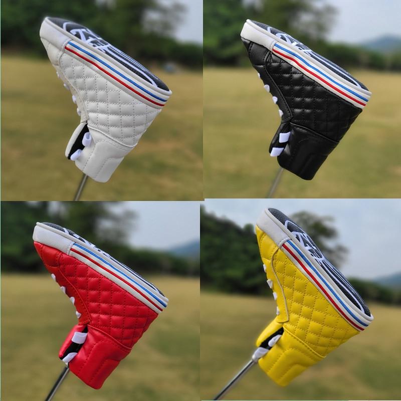 2021 GIÀY phong cách golf lưỡi dao gạt đầu bọc PU đầu câu lạc bộ golf bọc đầu 4 màu unisex Color: red