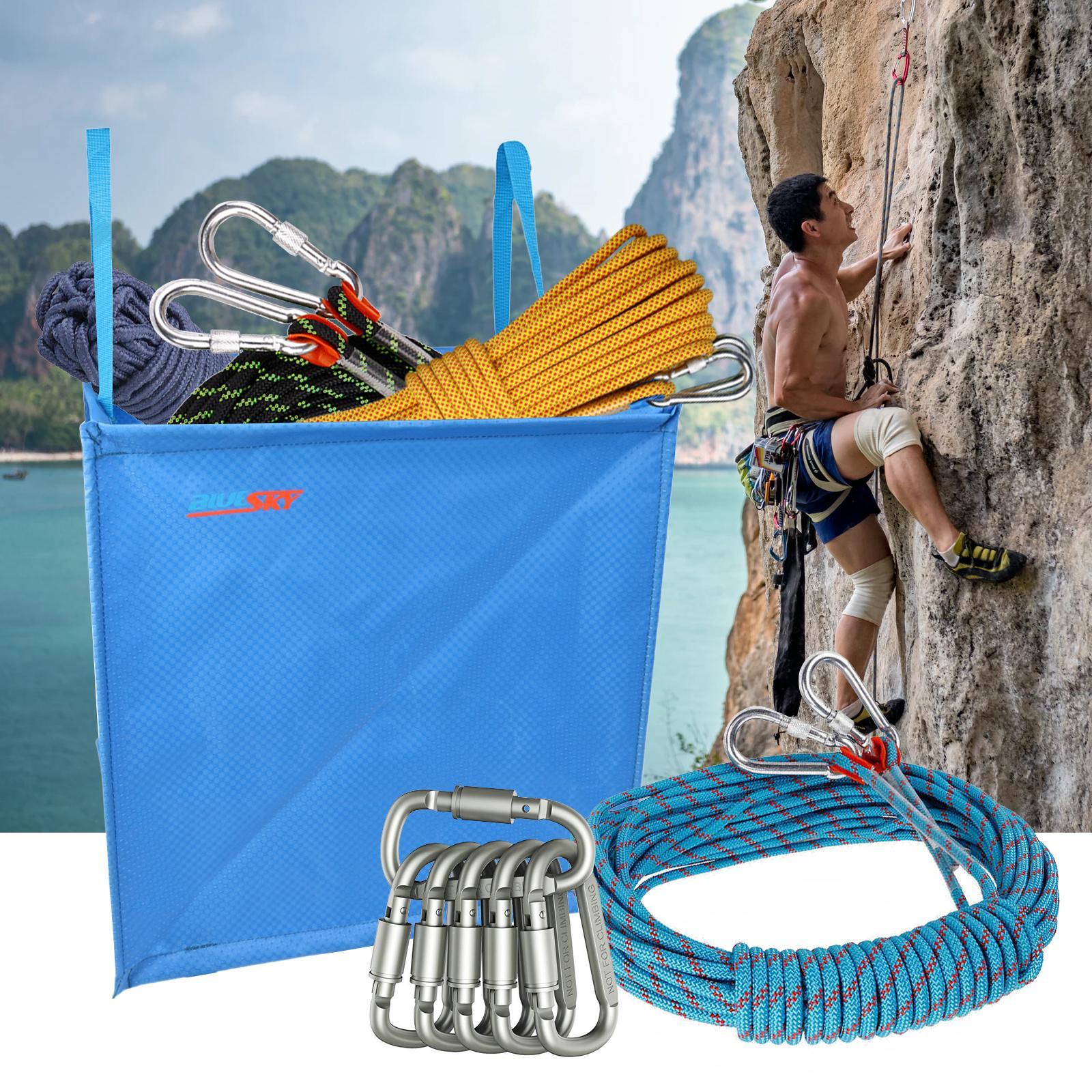 2 Pieces Folding Climbing Arborist Throw Line Throw Weight Bag Storage Cube