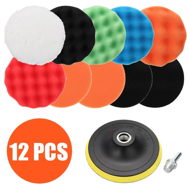 Set 12 Miếng Bọt Biển Đánh Bóng Xe Hơi