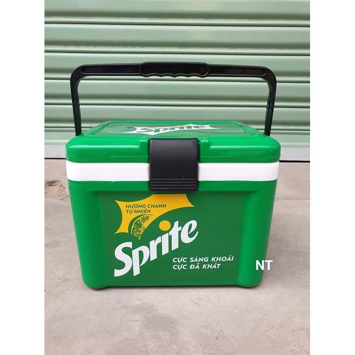 Thùng đá Sprite 8 lít.Thùng đựng đá,bảo quản thực phẩm,đựng đồ ăn đi du lịch,giữ nhiệt,đa năng,bền,đẹp