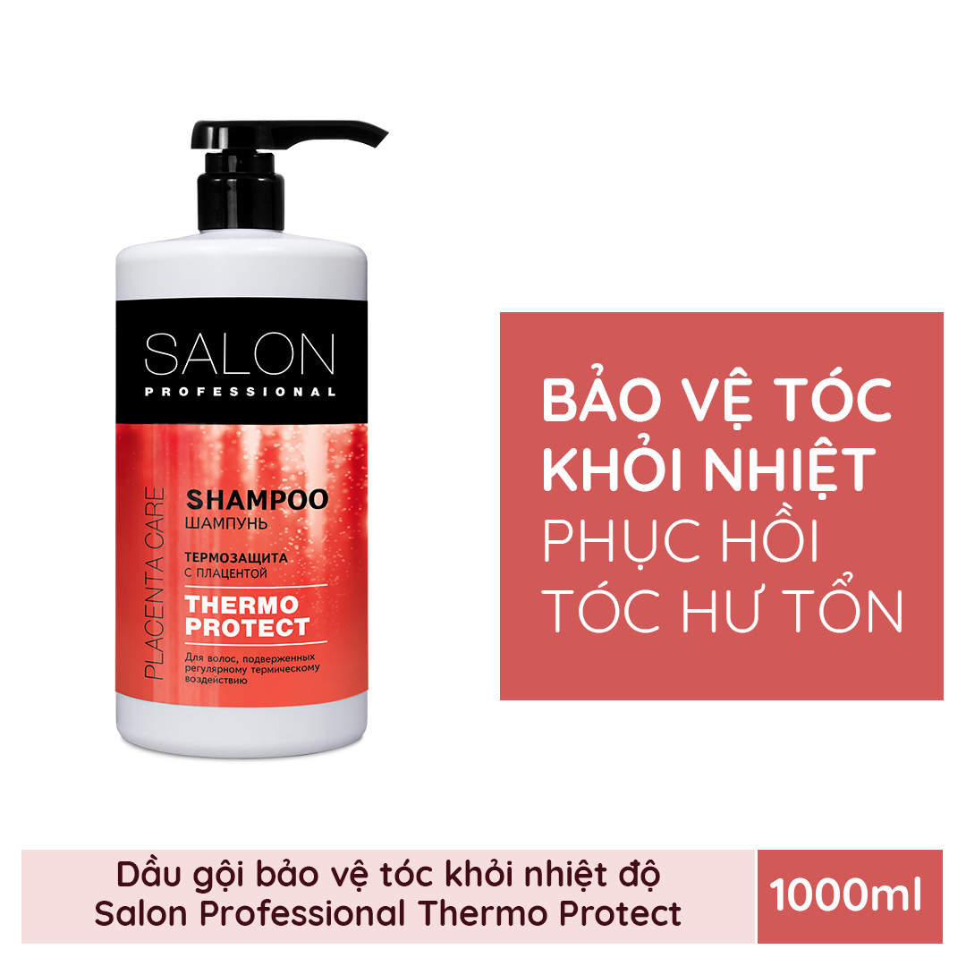 Dầu gội SALON PROFESSIONAL bảo vệ tóc khỏi các tác động nhiệt 1000ml