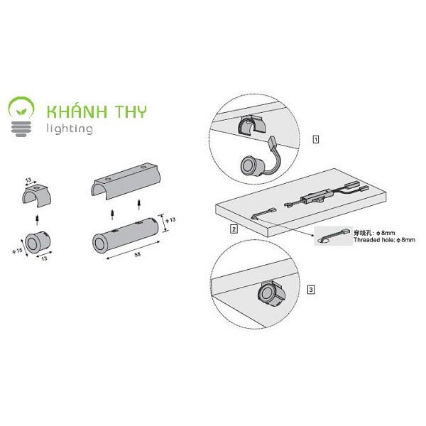 Cảm biến đóng mở cửa tủ quần áo, tủ kệ, tủ cửa lùa