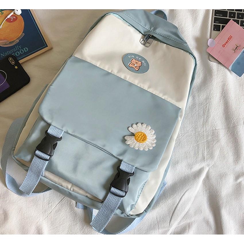 Balo hoa cúc, balo chống nước thời trang TNX 84