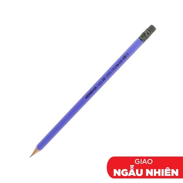 Bút Chì Gỗ Có Tẩy 2B ABC - Hồng Hà 3550