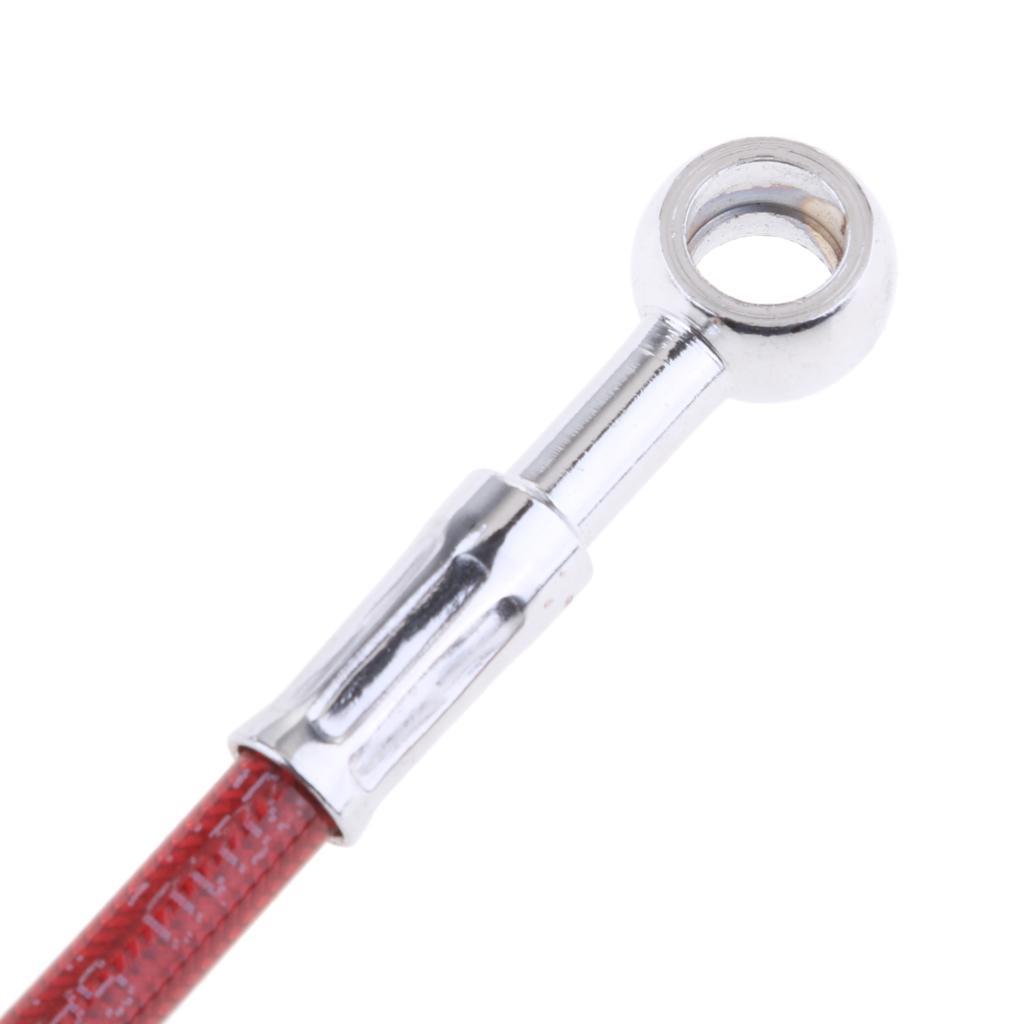 2pcs Universal Motorcycle Brake Oil Hose Pressure Fuel Tube Hose 1000mm/39"