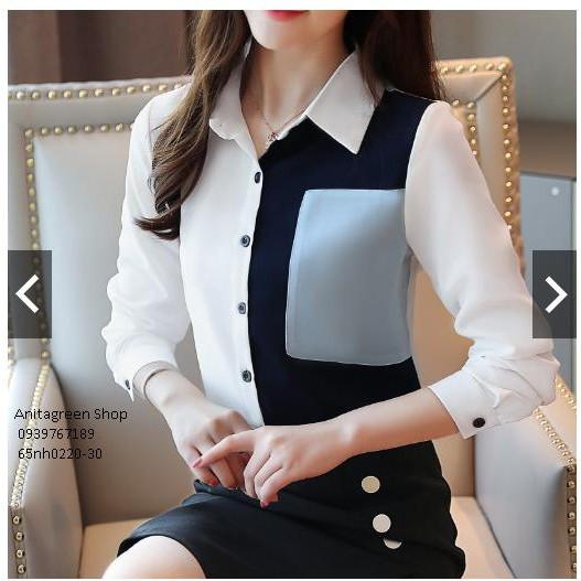 65nh0220-ÁO SƠ MI NỮ TAY DÀI s-6xl