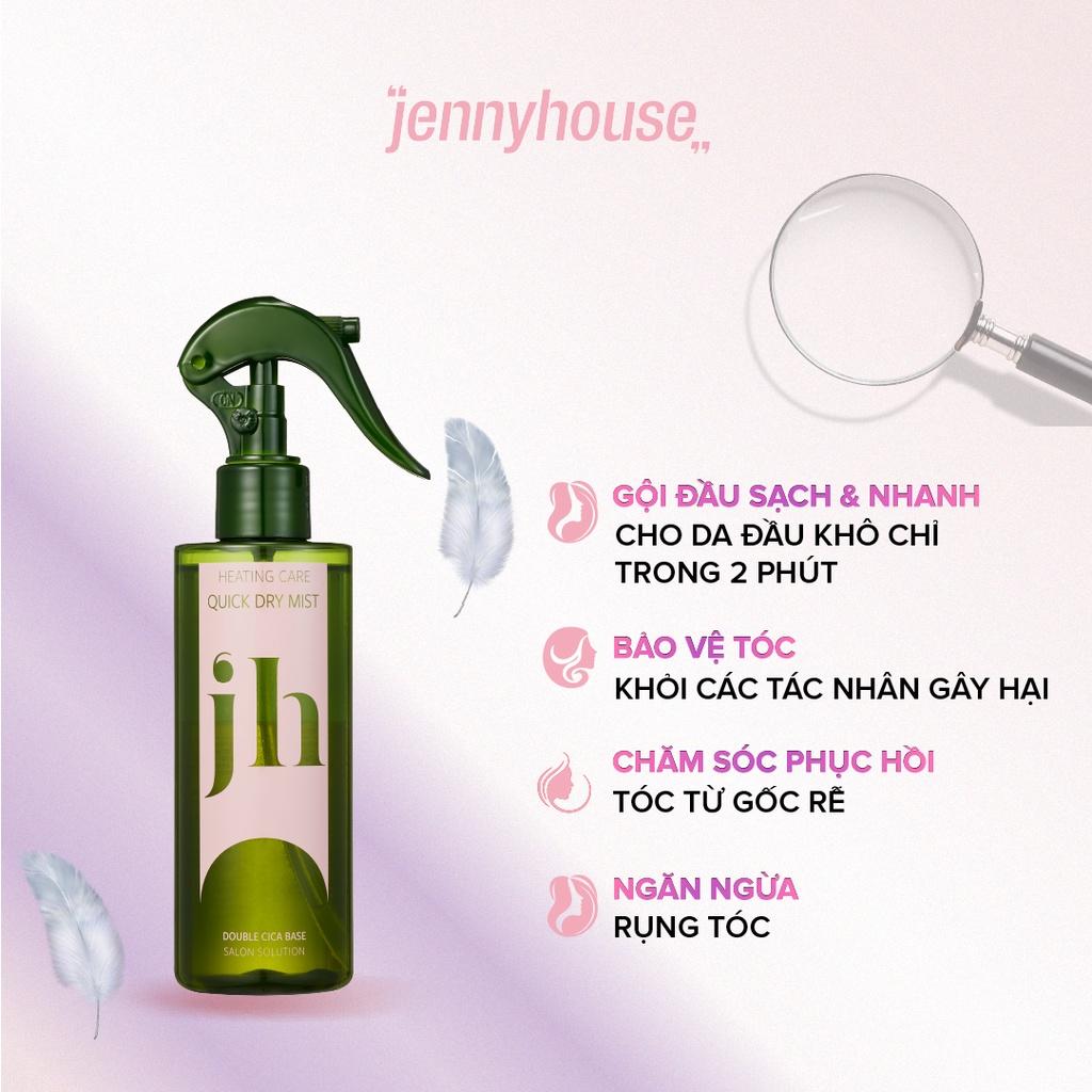 Dầu Gội Khô Dạng Xịt JENNY HOUSE Heating Care Quick Dry Mist 200ml - Hương Thơm Cam Quýt, Ngăn Ngừa Tóc Gãy Rụng