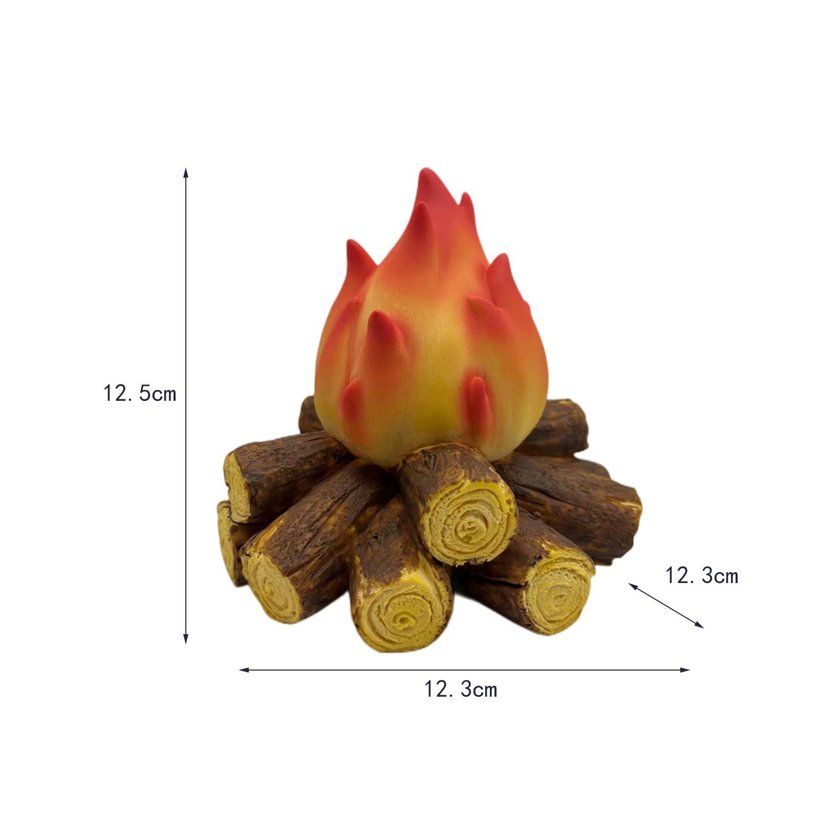 Flame Lamps Simulation  Lamp Realistic LED Flame Effect Night Light Faux Fireplace Lantern for Living Room Desktop Ornament