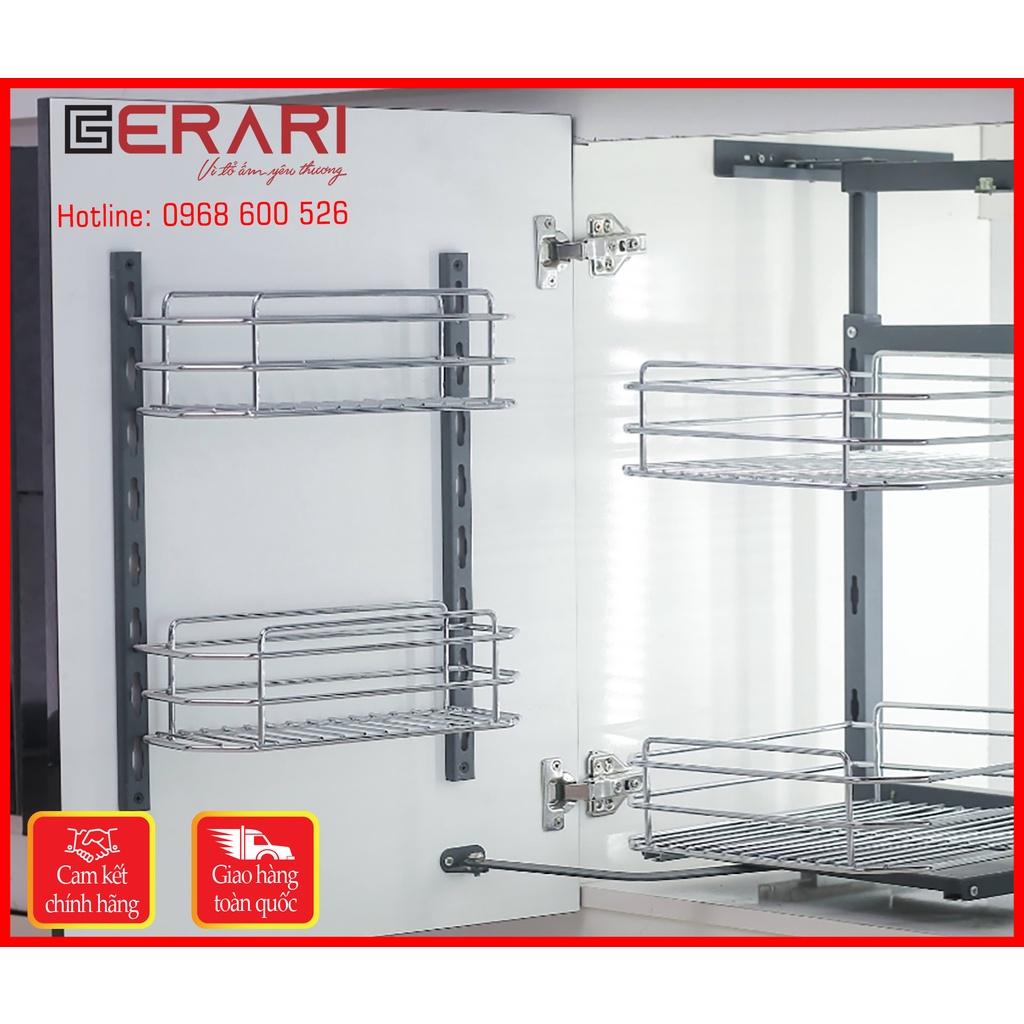 {Hàng chính hãng} Tủ kho Inox bóng cao cấp dạng nan 4 tầng cánh mở mã GK3.445 thương hiệu Gerari