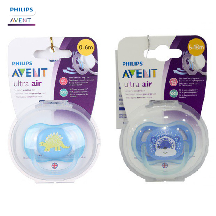 Ty giả Philips Avent ty ngậm giả Núm ti giả ngậm thông khí chỉnh nha Không chứ BPA an toàn cho bé hàng chính hãng Tặng móc khóa xinh xắn thương hiệu Bamboo Life