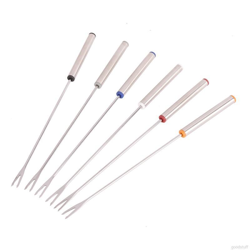 Set 6 xiên nướng thức ăn bằng thép không gỉ chất lượng cao